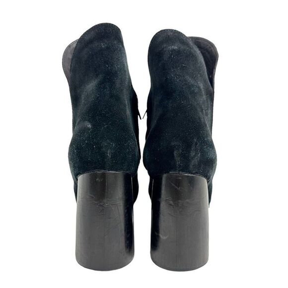Calleen Cordero Black Suede Chunky Heel Ankle Boots , size 10 - Picture 3 of 16